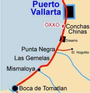OXXO in Conchas Chinas.