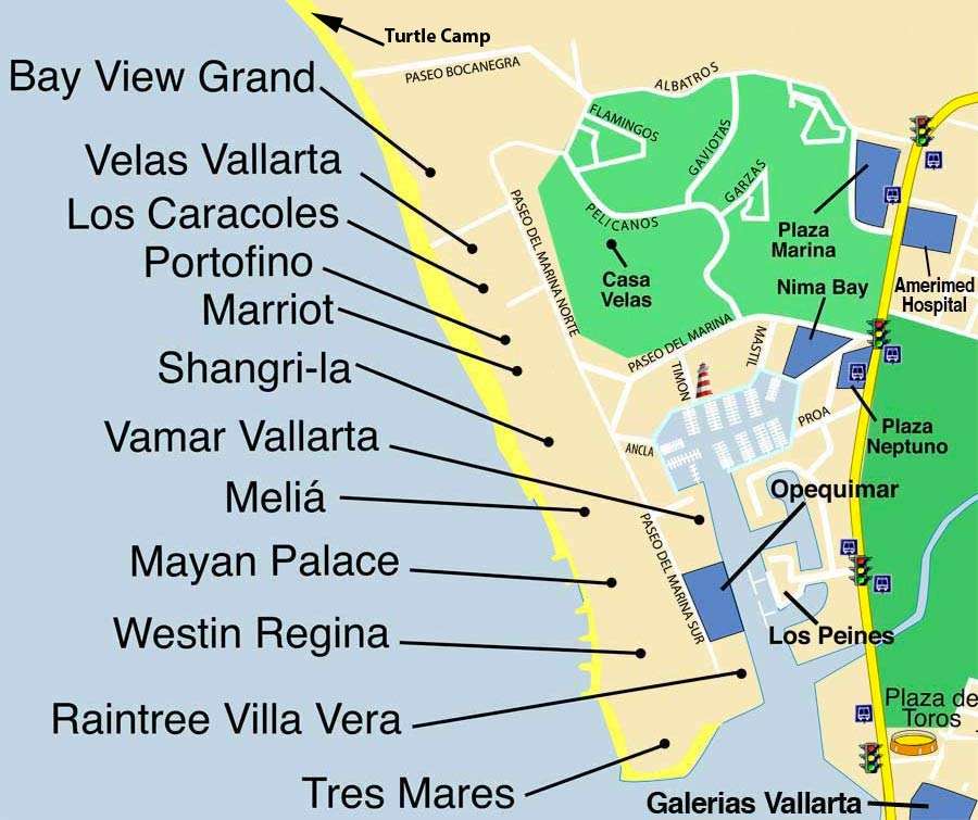 Detail Marina Map, Puerto vallarta.